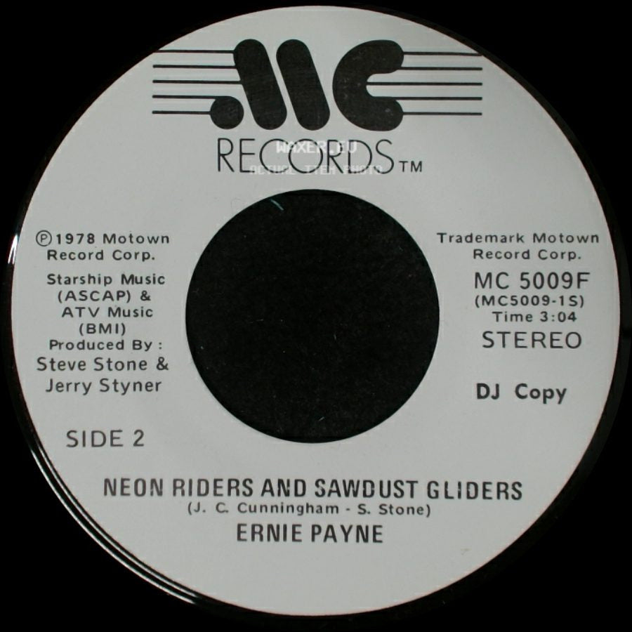 Ernie Payne - Neon Riders And Sawdust Gliders / Neon Riders And Sawdust Gliders side B