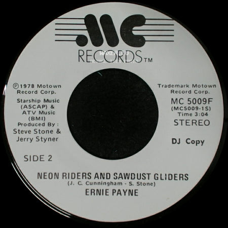 Ernie Payne - Neon Riders And Sawdust Gliders / Neon Riders And Sawdust Gliders side B