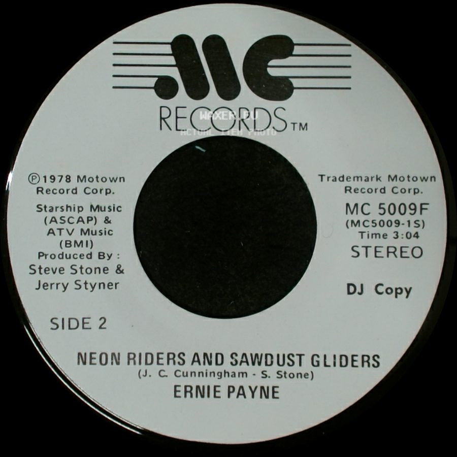 Ernie Payne - Neon Riders And Sawdust Gliders / Neon Riders And Sawdust Gliders side B