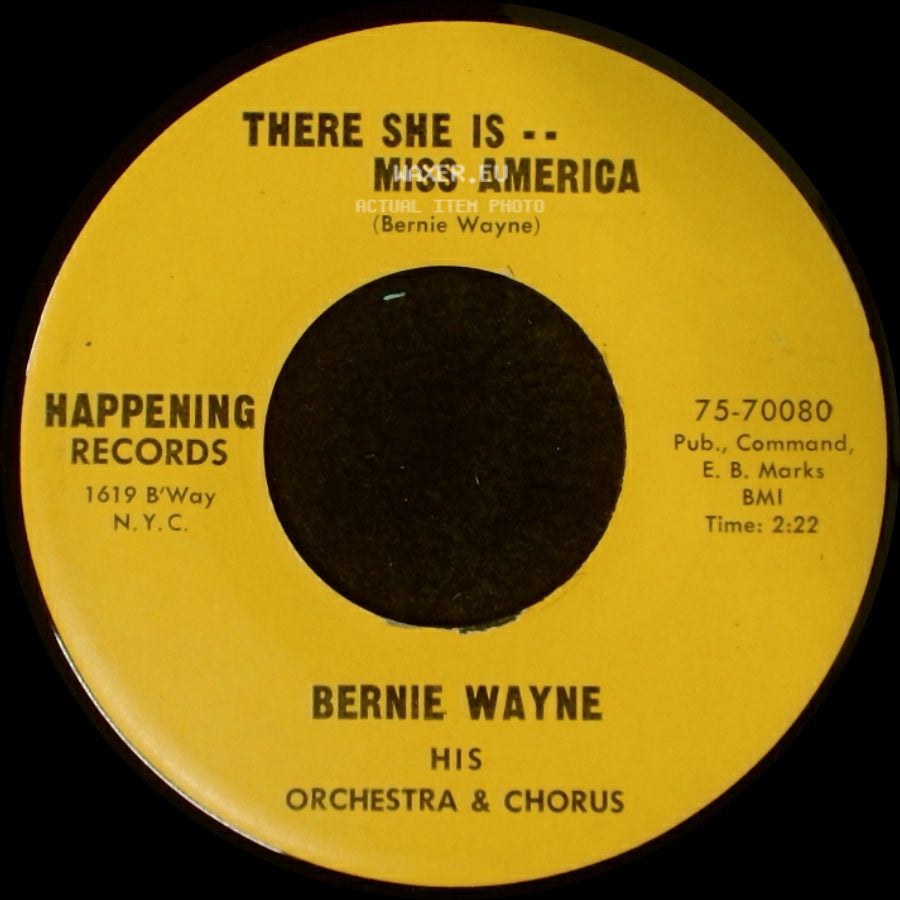 Bernie Wayne - Port Au Prince The Ring-A-Ding-Ding Song / There She Is -- Miss America side B