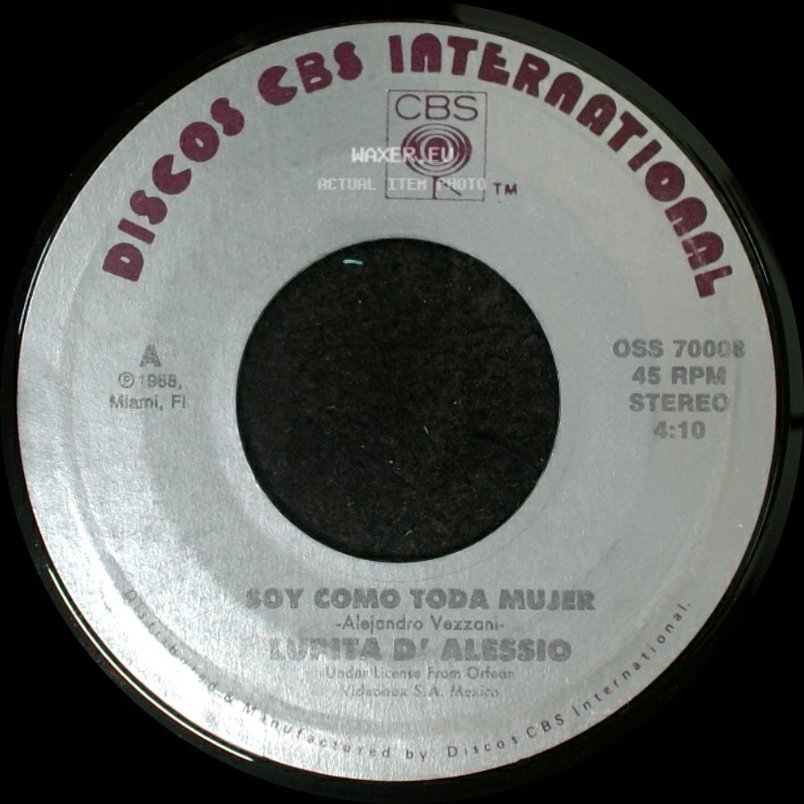 Lolita D' Alessio / Lupita D' Alessio - Soy Como Toda Mujer / No side A