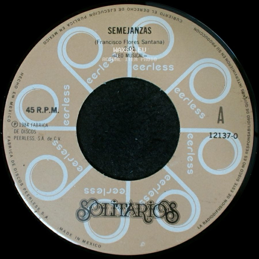 Solitarios - Semejanzas / Borron Y Cuenta Nueva side A