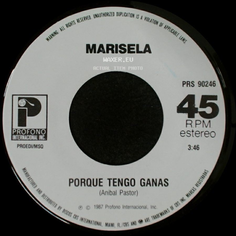 Marisela - Porque Tengo Ganas / Hazme Tuya side A
