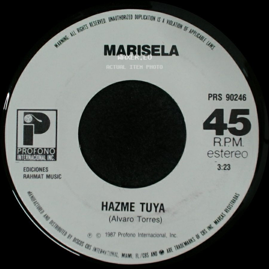 Marisela - Porque Tengo Ganas / Hazme Tuya side B