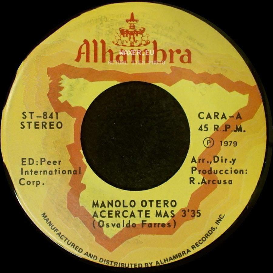 Manolo Otero - Acercate Mas / Para Ti side A