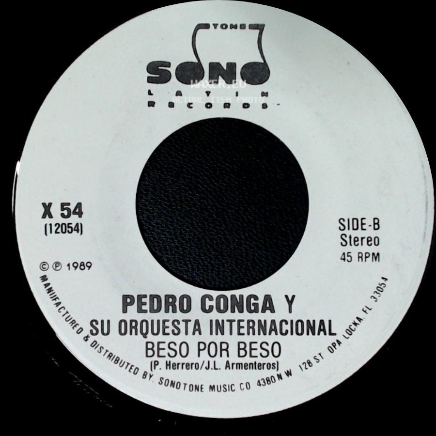 Pedro Conga Y Su Orquesta Internacional - Beso Por Beso / Beso Por Beso side A
