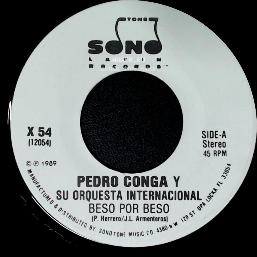 Pedro Conga Y Su Orquesta Internacional - Beso Por Beso / Beso Por Beso side B