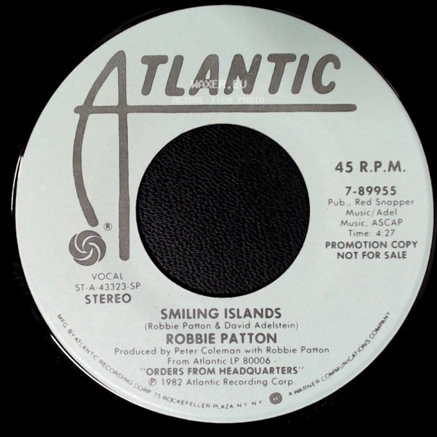 Robbie Patton - Smiling Islands / Smiling Islands side B