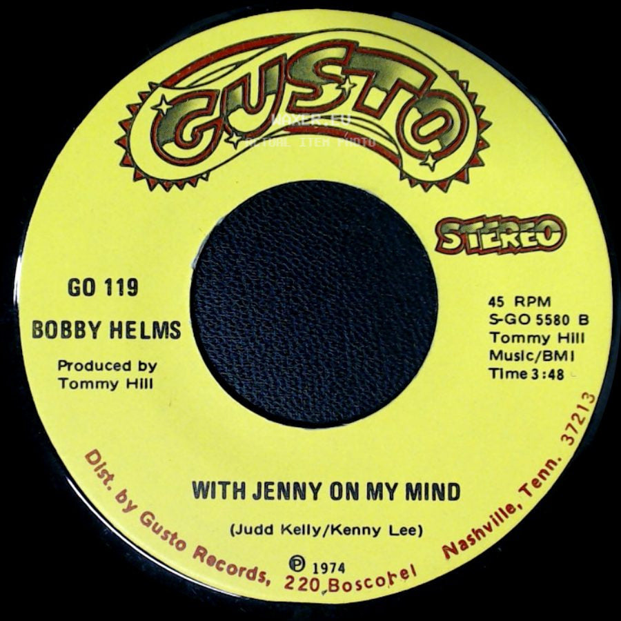 Bobby Helms - With Jenny On My Mind / Work Things Out With Annie side A