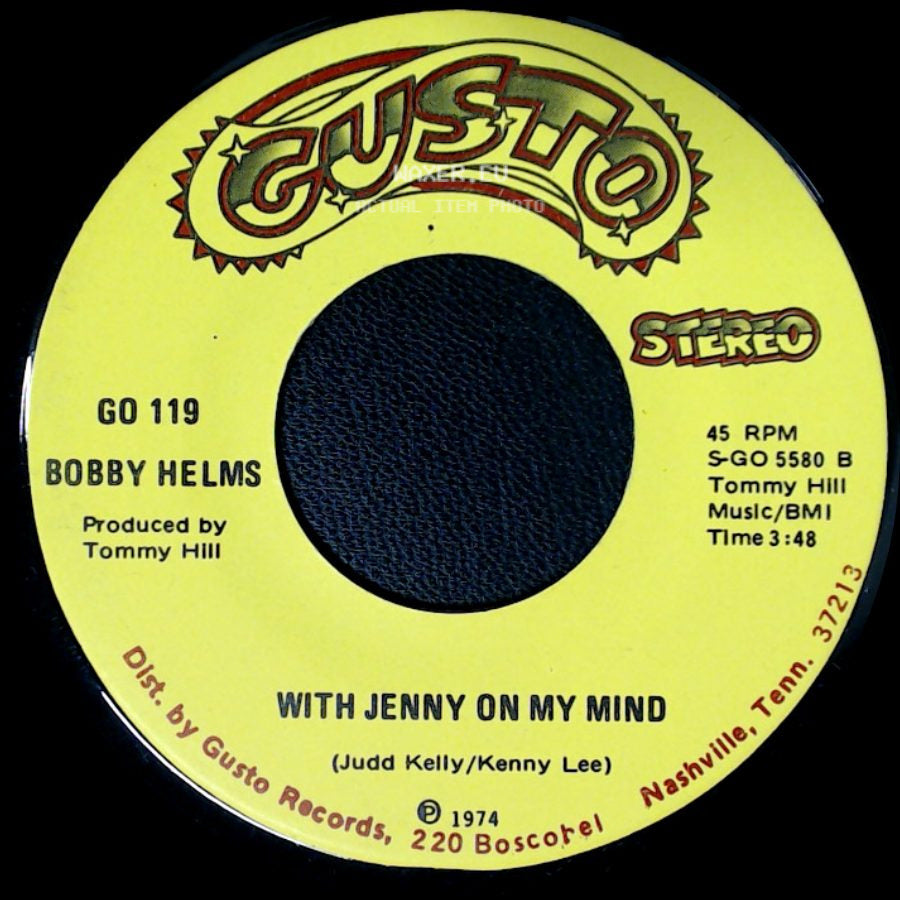 Bobby Helms - Work Things Out With Annie / With Jenny On My Mind side B