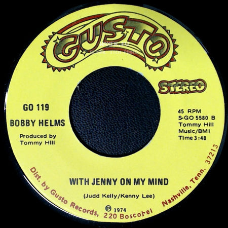 Bobby Helms - Work Things Out With Annie / With Jenny On My Mind side B