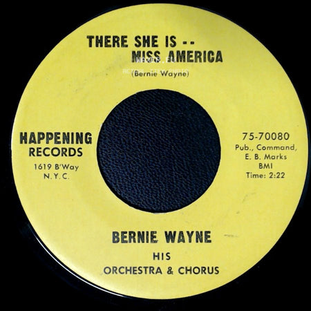 Bernie Wayne - There She Is -- Miss America / Port Au Prince The Ring-A-Ding-Ding Song side A
