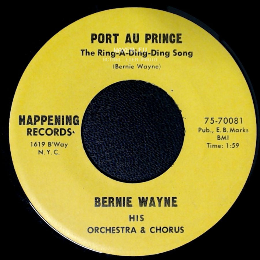 Bernie Wayne - Port Au Prince / There She Is -- Miss America side A