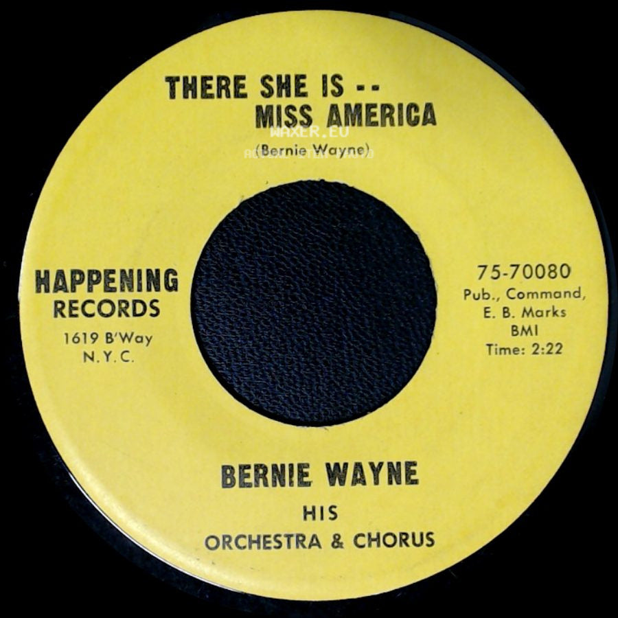 Bernie Wayne - Port Au Prince / There She Is -- Miss America side B