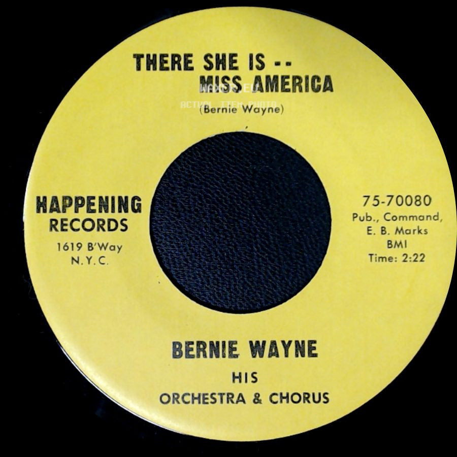 Bernie Wayne - Port Au Prince The Ring-A-Ding-Ding Song / There She Is -- Miss America side B