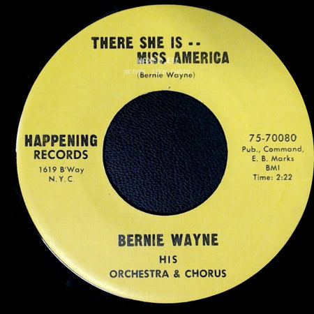Bernie Wayne - Port Au Prince The Ring-A-Ding-Ding Song / There She Is -- Miss America side B