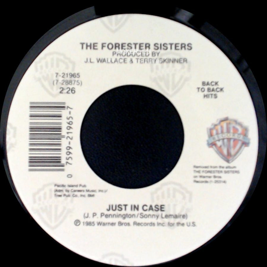 The Forester Sisters - Mama's Never Seen Those Eyes / Just In Case side B