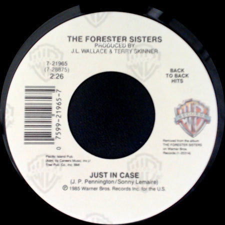 The Forester Sisters - Mama's Never Seen Those Eyes / Just In Case side B