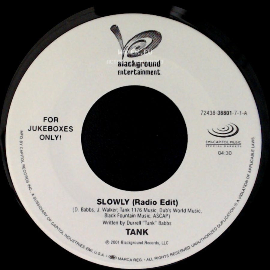 Tank - Slowly (Radio Edit) / Maybe I Deserve side A