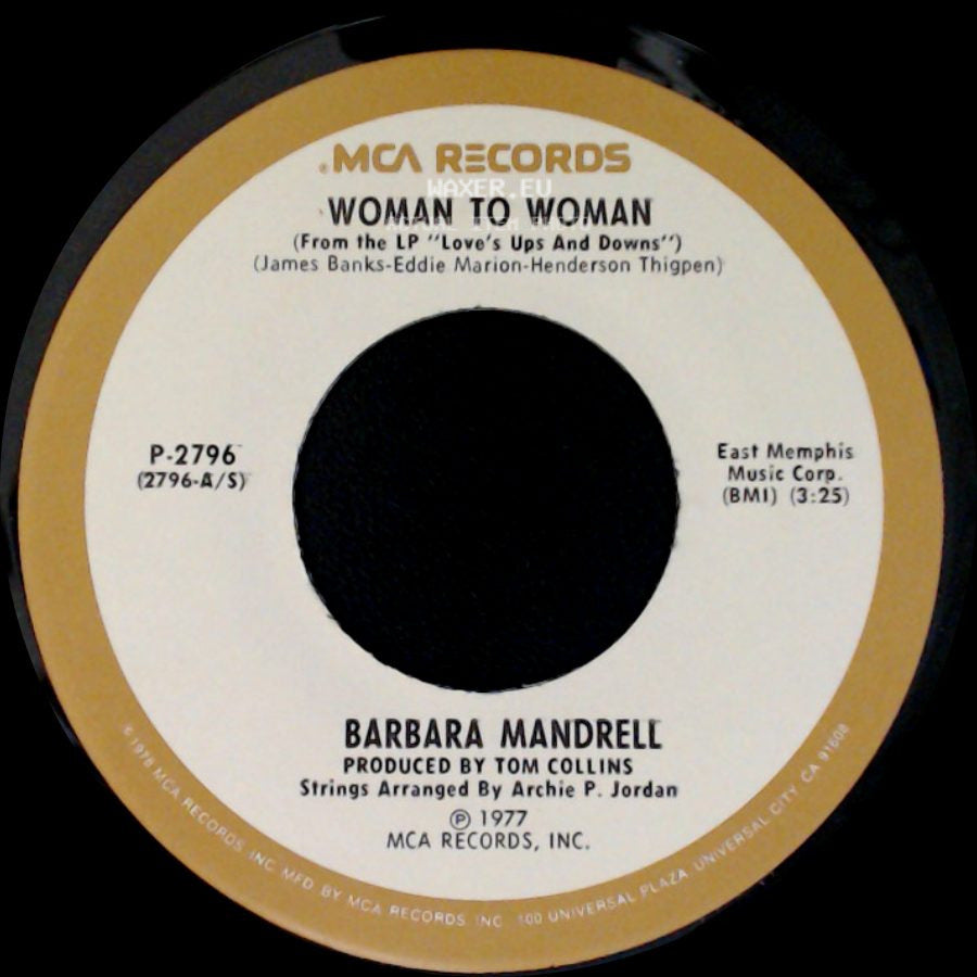 Barbara Mandrell - Woman To Woman / Married But Not To Each Other side A