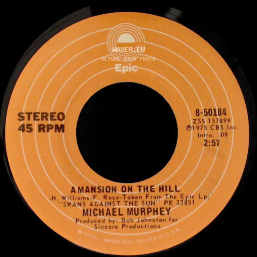 Michael Murphey - Renegade / A Mansion On The Hill side B