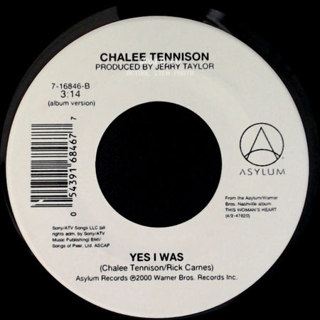 Chalee Tennison - Makin' Up With You / Yes I Was side B