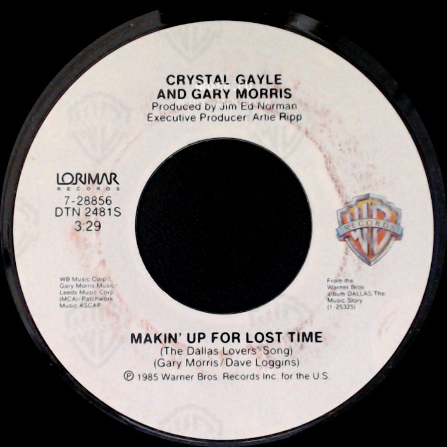 The Forester Sisters / Crystal Gayle And Gary Morris - A Few Good Men (Pam And Jenna's Song For Bobby) / Makin' Up For Lost Time (The Dallas Lovers' Song) side B