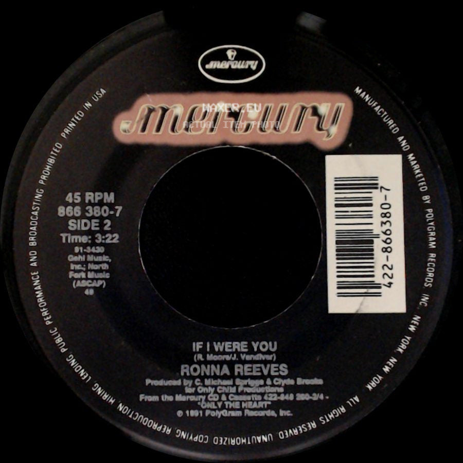 Ronna Reeves - The More I Learn (The Less I Understand About Love) / If I Were You side B