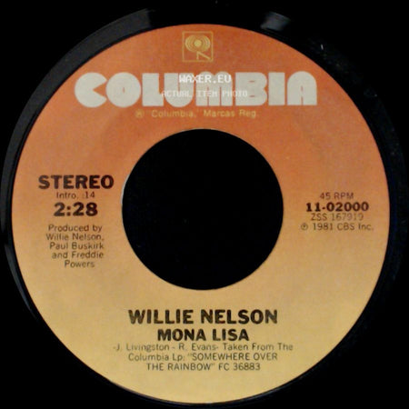 Willie Nelson - Twinkle, Twinkle Little Star / Mona Lisa side B