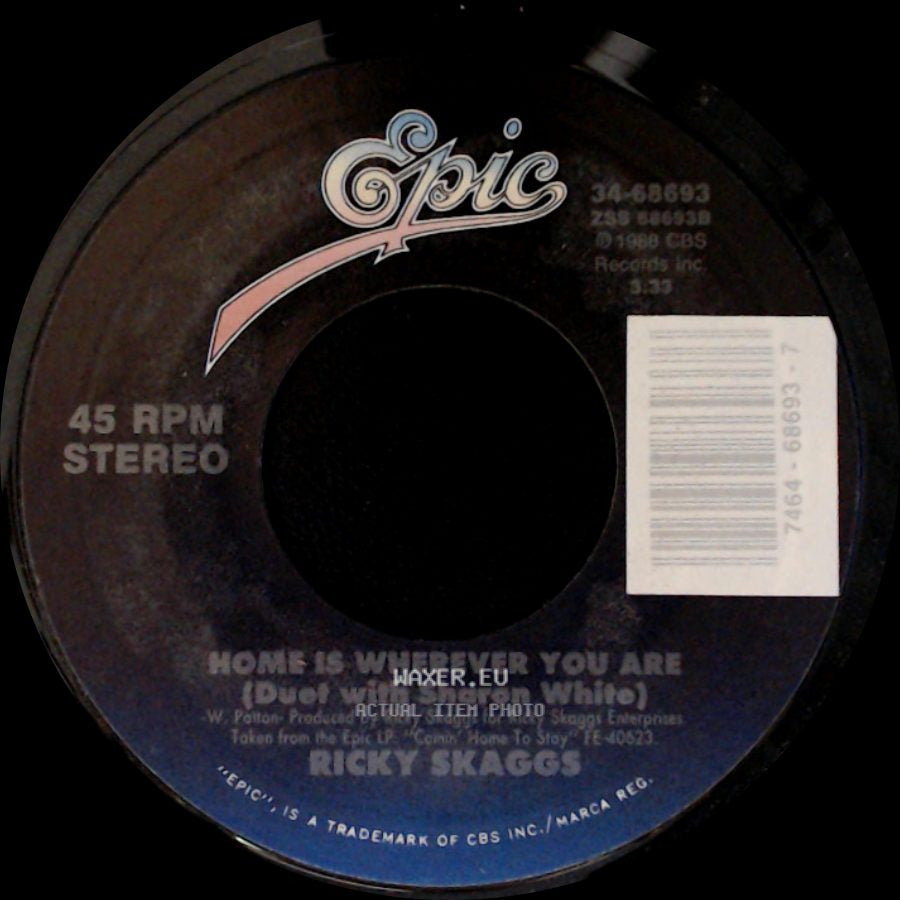 Ricky Skaggs - Lovin' Only Me / Home Is Wherever You Are (Duet With Sharon White) side B