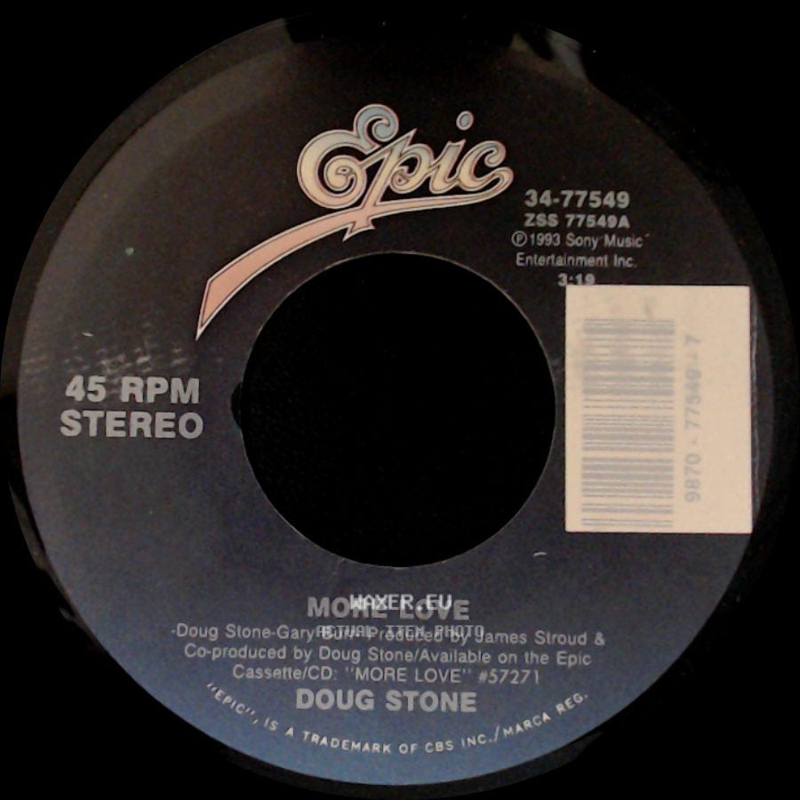 Doug Stone - More Love / She Used To Love Me A Lot side A