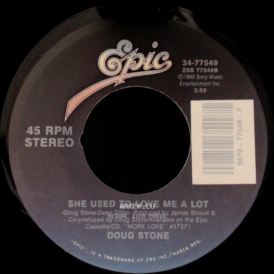 Doug Stone - More Love / She Used To Love Me A Lot side B