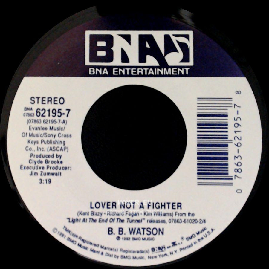 B. B. Watson - Lover Not A Fighter / Bottle Of Whiskey side A