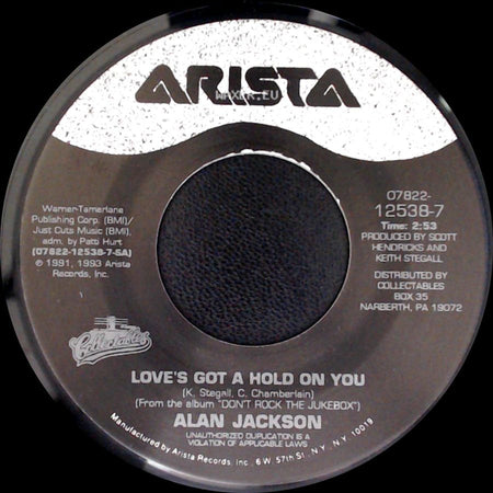 Alan Jackson - Love's Got A Hold On You / Someday side A