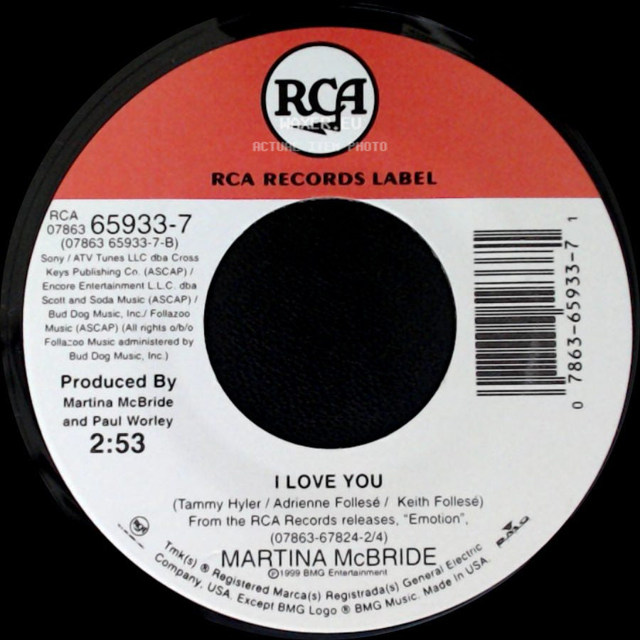 Martina Mcbride - Love's The Only House / I Love You side B