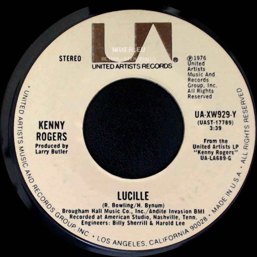 Kenny Rogers - Till I Get It Right / Lucille side B