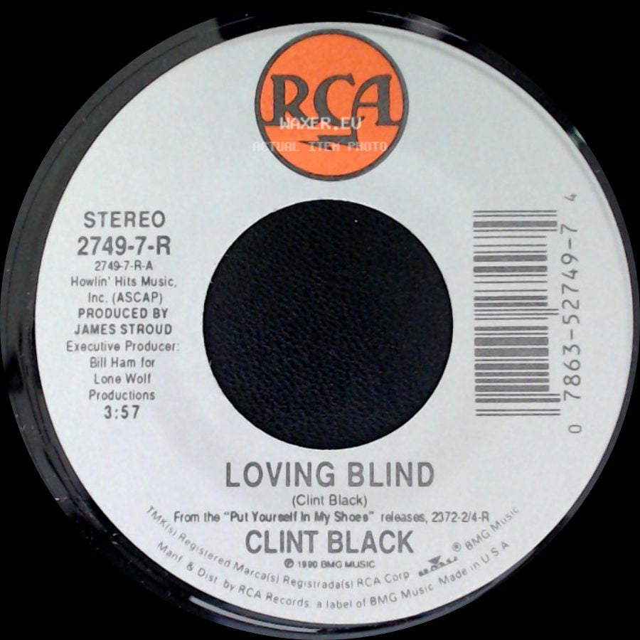 Clint Black - Muddy Water / Loving Blind side B