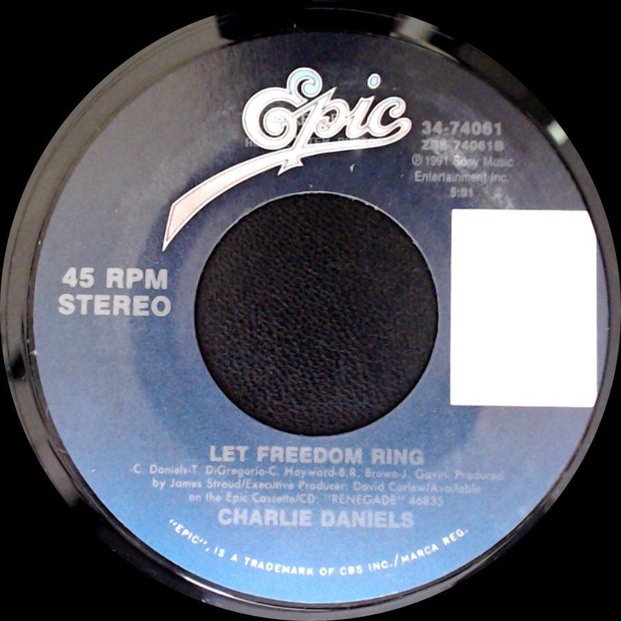 Charlie Daniels - Little Folks / Let Freedom Ring side B
