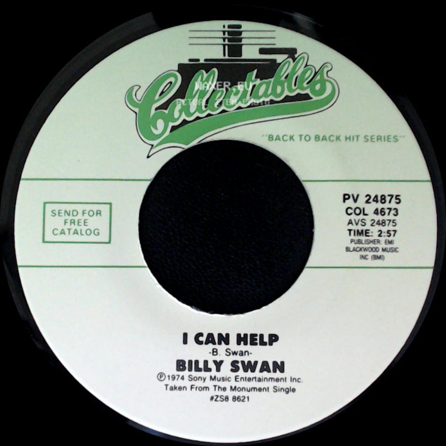 Billy Swan - I'm Her Fool / I Can Help side B