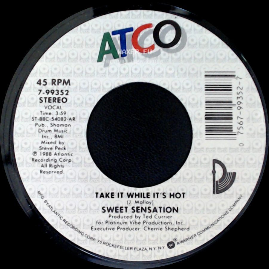 Sweet Sensation - Take It While It's Hot / Cógelo Mientras Está Caliente side A