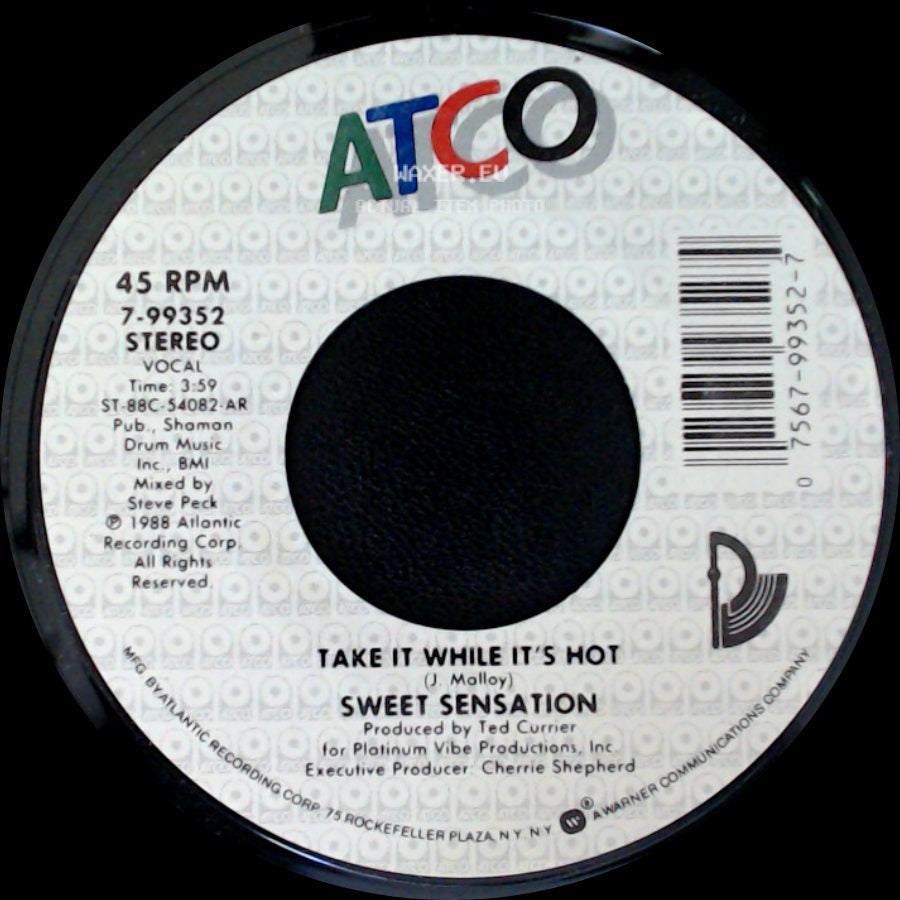Sweet Sensation - Take It While It's Hot / Cógelo Mientras Está Caliente side A