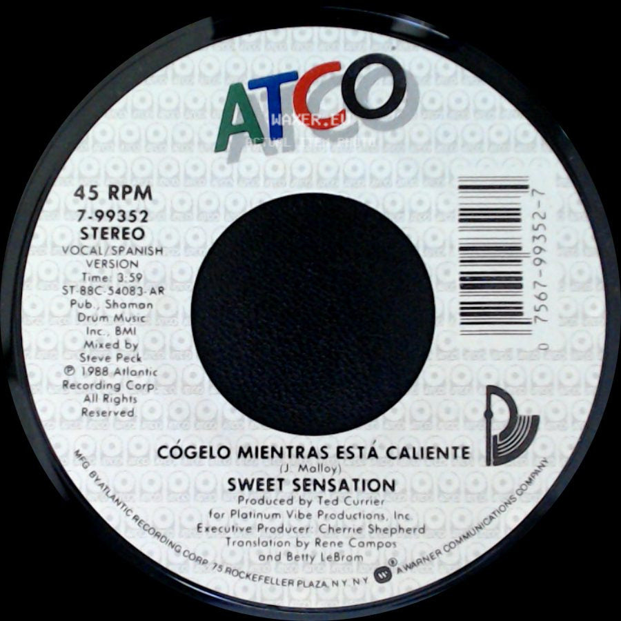 Sweet Sensation - Take It While It's Hot / Cógelo Mientras Está Caliente side B