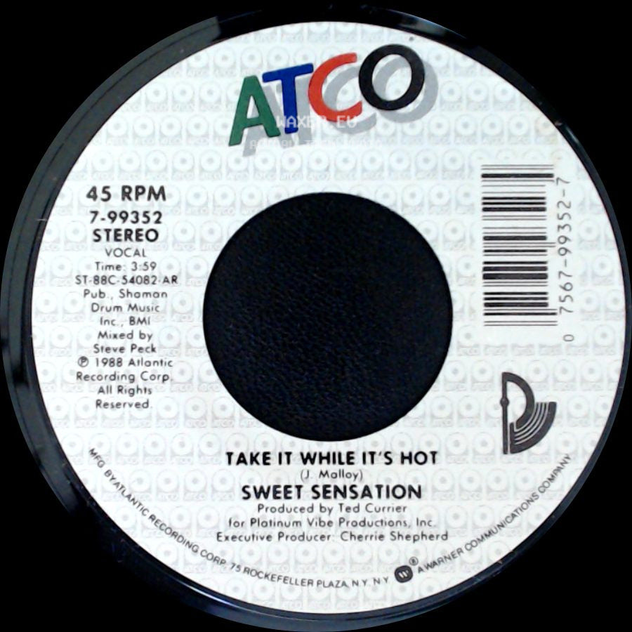 Sweet Sensation - Take It While It's Hot / Cógelo Mientras Está Caliente side A
