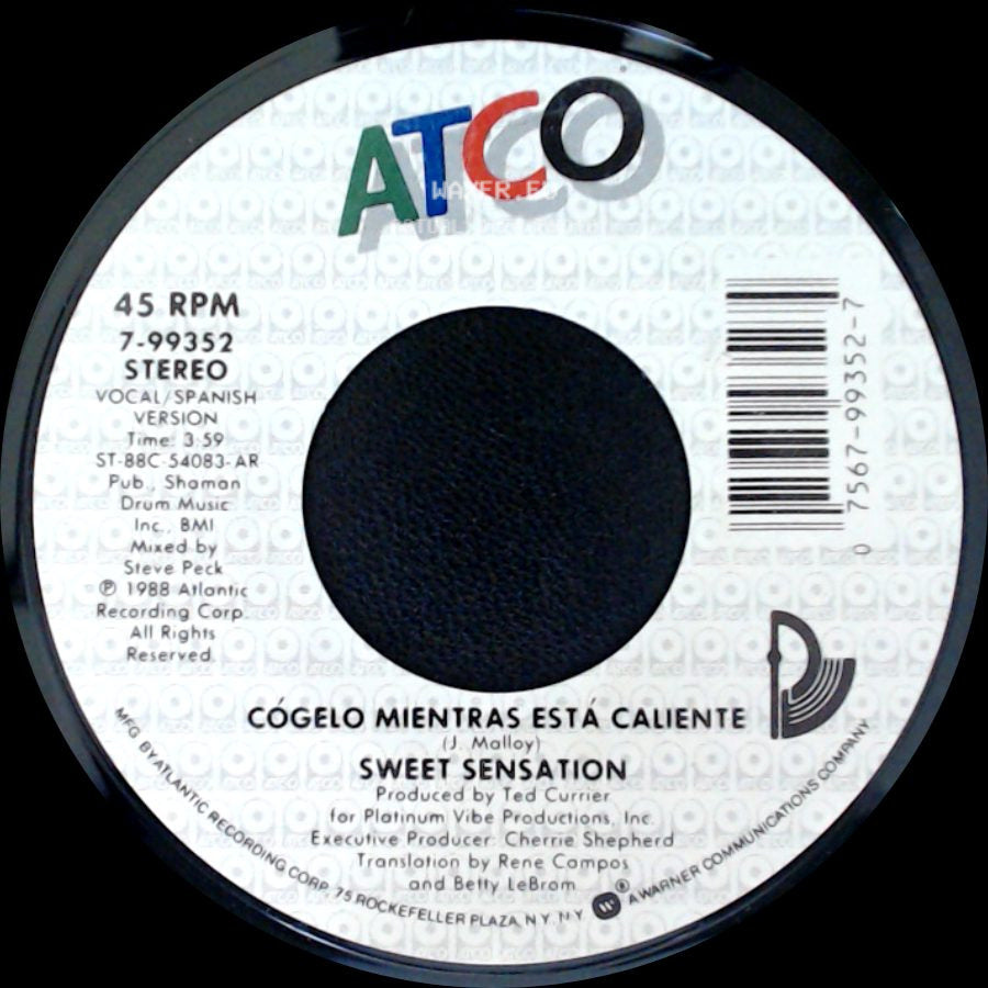 Sweet Sensation - Take It While It's Hot / Cógelo Mientras Está Caliente side B