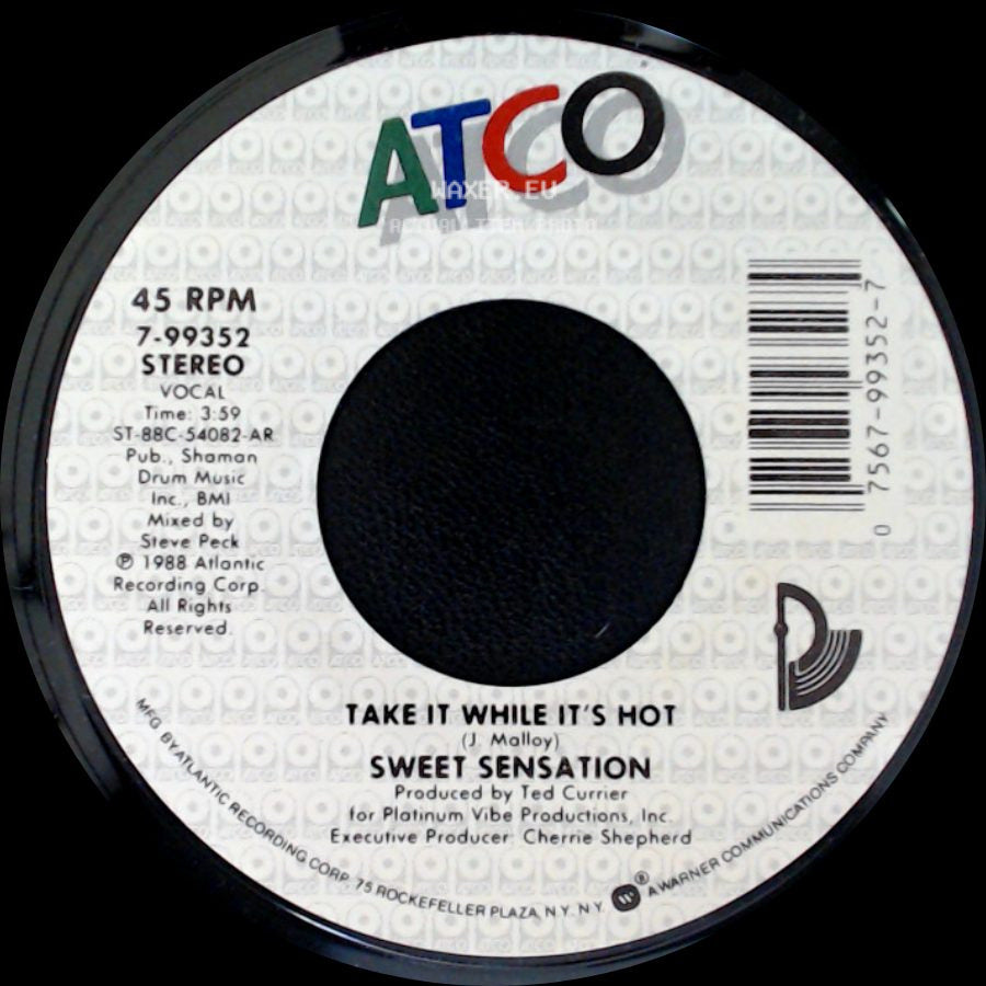 Sweet Sensation - Cógelo Mientras Está Caliente / Take It While It's Hot side B
