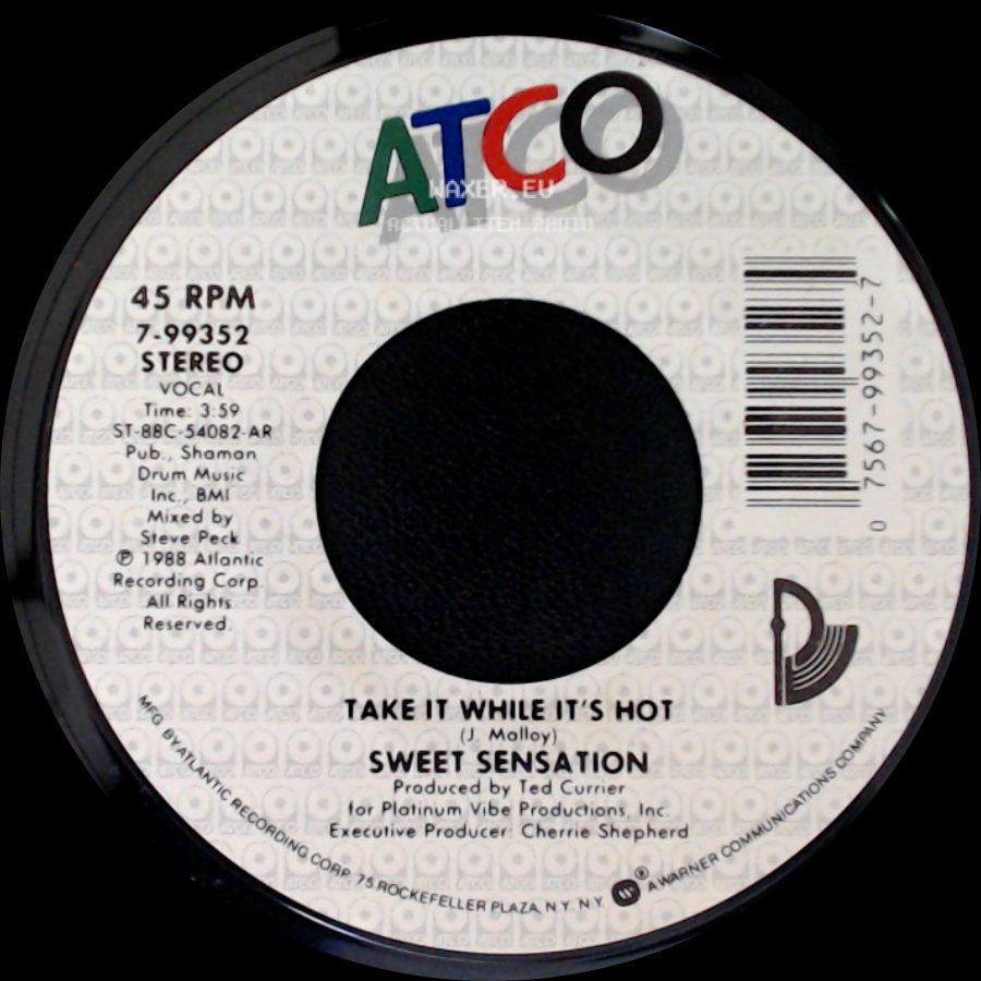Sweet Sensation - Cógelo Mientras Está Caliente / Take It While It's Hot side B