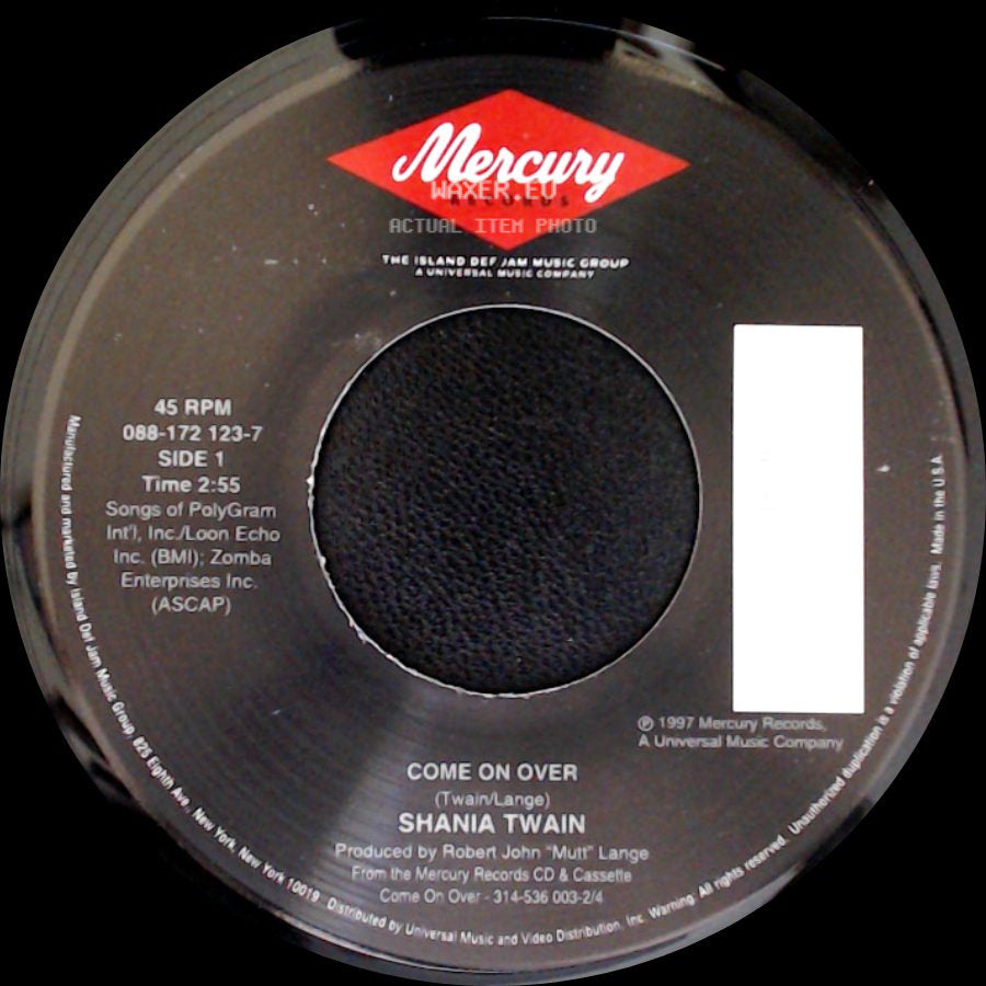 Shania Twain - Come On Over / Man! I Feel Like A Woman! side A