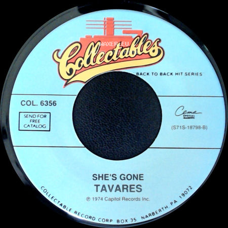 Tavares - Check It Out / She's Gone side B