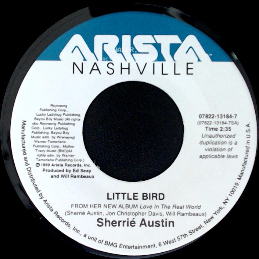Sherrié Austin - Never Been Kissed (Extended Mix) / Little Bird side B