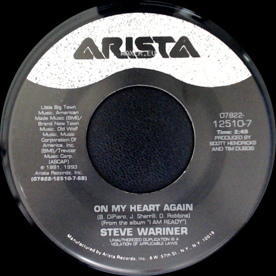 Steve Wariner - On My Heart Again / Like A River To The Sea side A